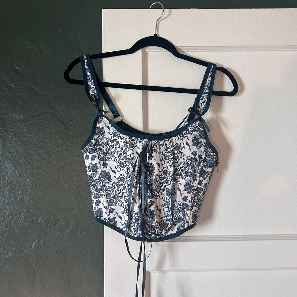 Adore Me Tie Up Corset Top